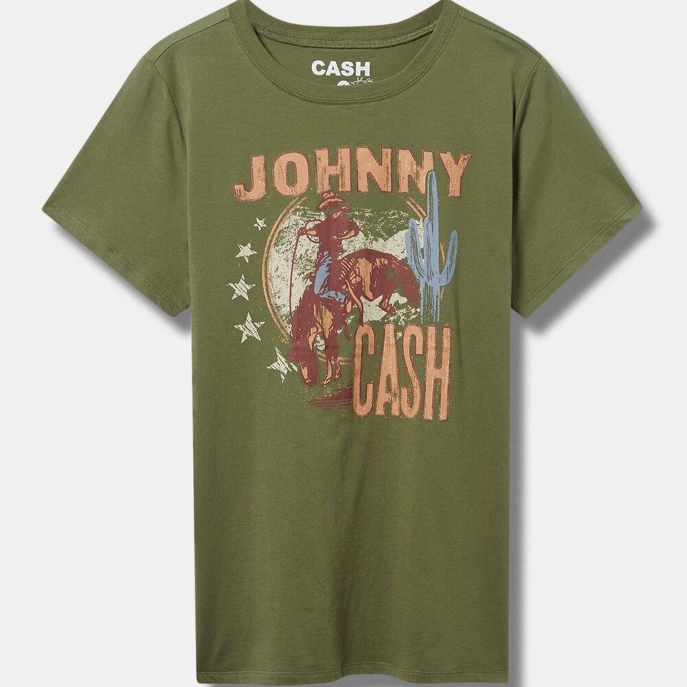 ❤️NWT TORRID CONCERT TEE - JOHNNY CASH CLASSIC ROCK COUNTRY BAND - PLUS